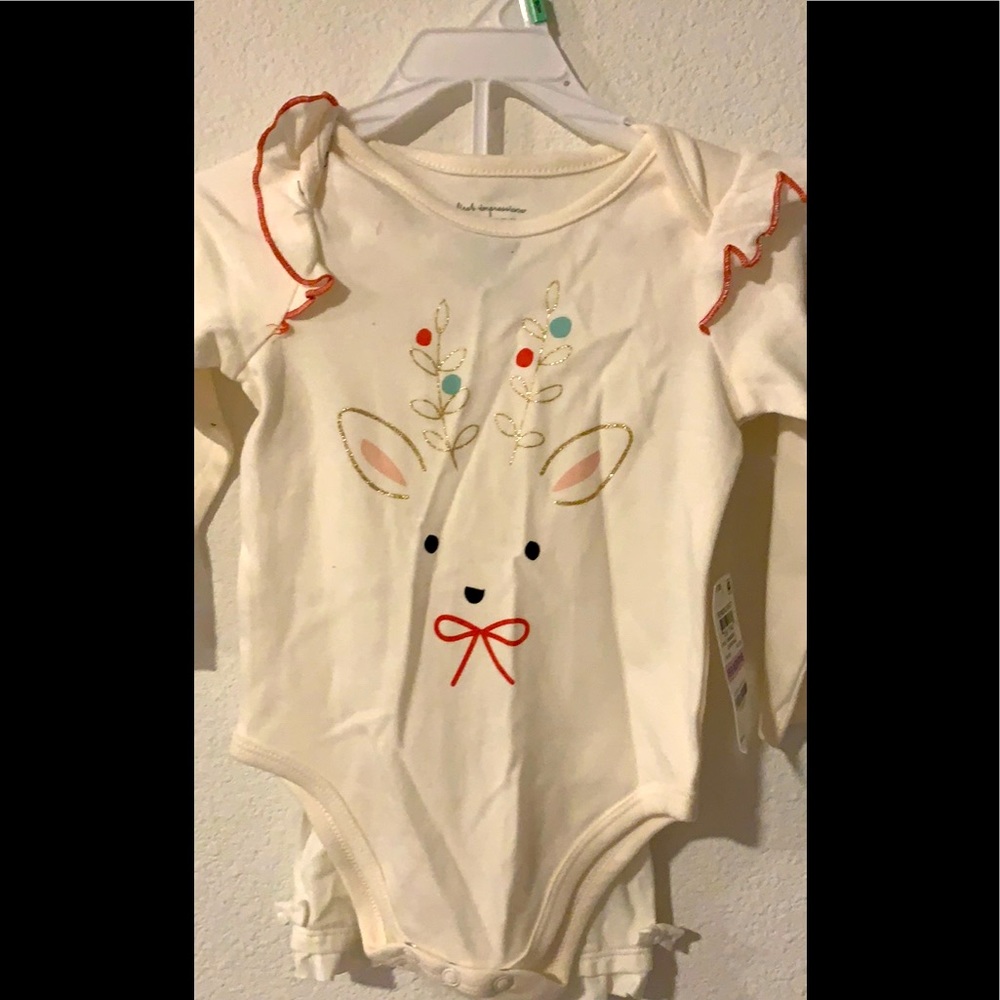 2 pc set glittery reindeer